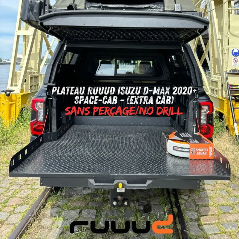 Plateau Coulissant RUUUD Isuzu D-Max 2020+ Space-Cab | Installation Sans Perçage