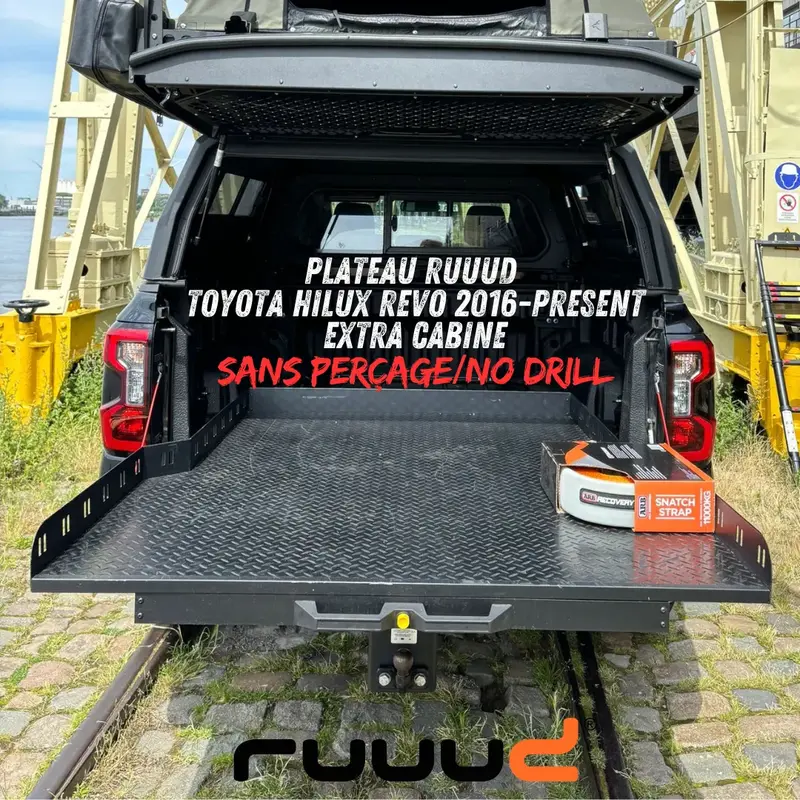Plateau Coulissant RUUUD Toyota Hilux Revo 2016-2025 Extra Cab | Installation Sans Perçage