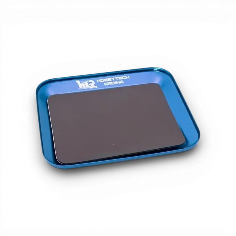 PLATEAU MAGNETIQUE EN ALUMINIUM BLEU 119X101MM
