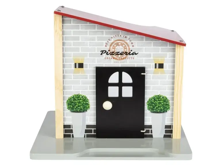 Playtive Maison de poupée Set de jeu Restaurant Bois - Nouveau Outlet