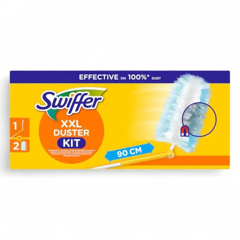 Poignée SWIFFER XXL Duster + 2 chiffons attrape-poussière