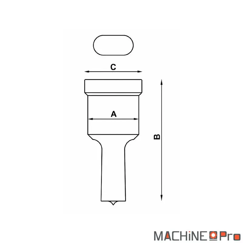 Poinçons oblongs standard Nargesa pour presse PP200CNC