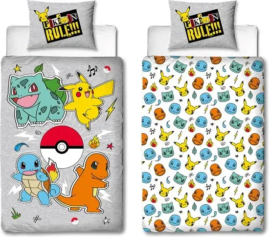 Pokémon Dekbedovertrek Polyester Multi - Nieuw Outlet