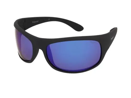 Polaroid 7886 0VK Zonnebril Zwart/Blauw - Nieuw Outlet