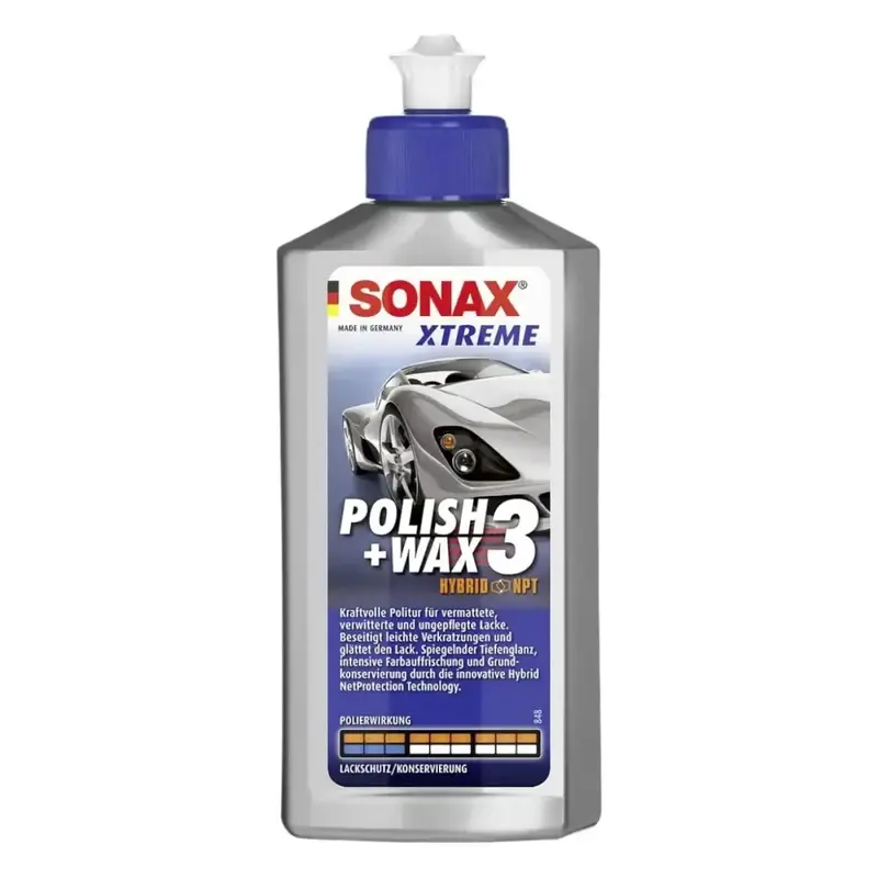 Polish + Cire hybride 3 Xtreme NPT Sonax
