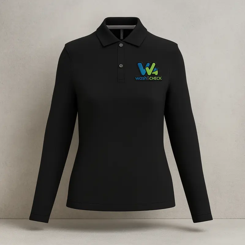 Polo manches longues femme