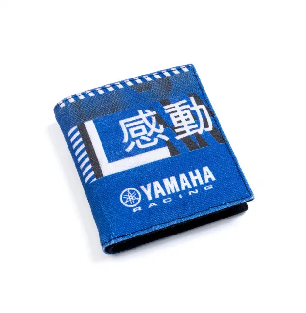 PORTE-FEUILLE YAMAHA  PADDOCK CANVAS BLEU