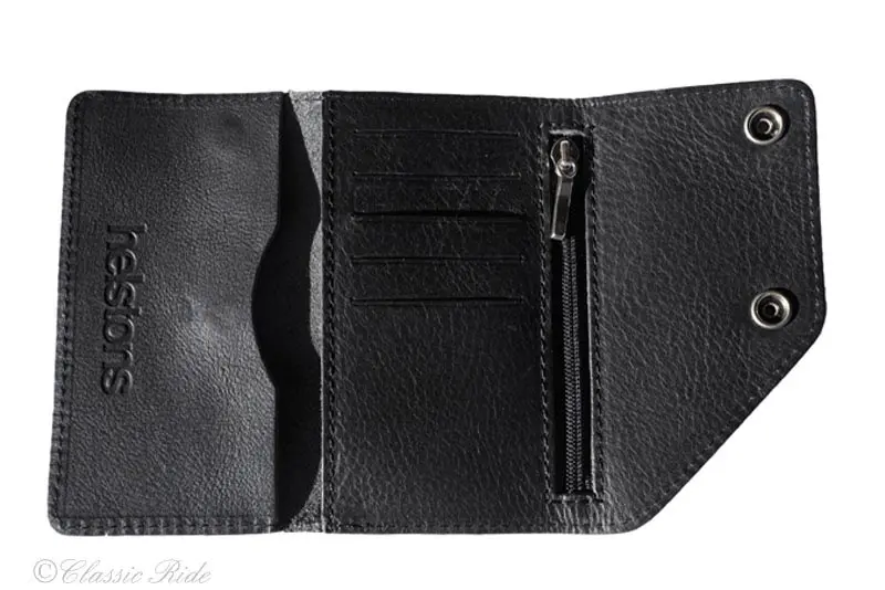 PORTEFEUILLE HELSTONS CUIR NOIR