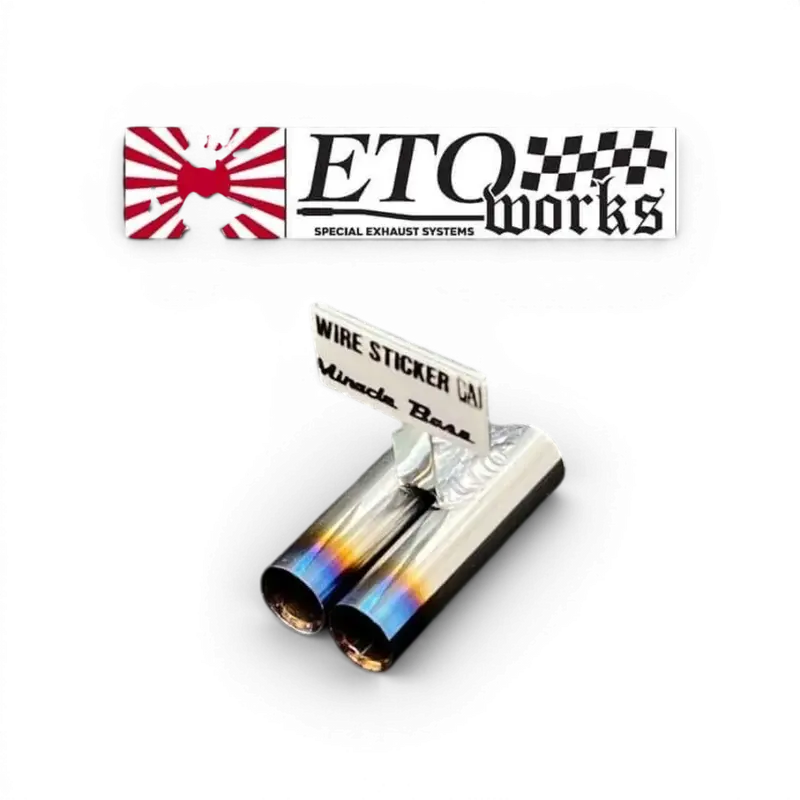 Pot d'échappement standard double Inox 8mm "Brun"