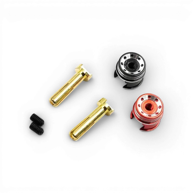 Prises batterie 4mm + dissipateurs