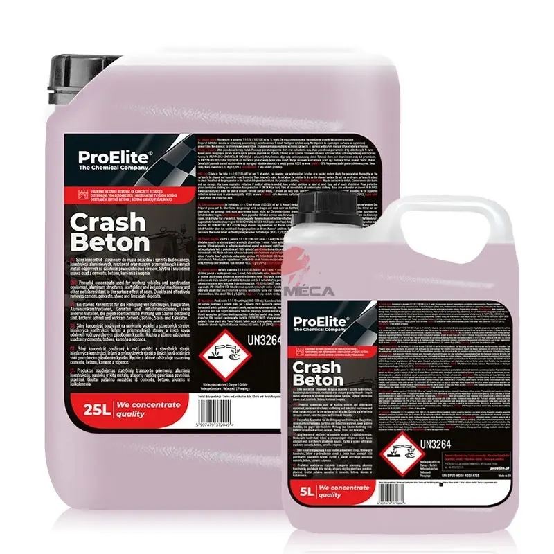 ProElite Crash Beton — Décontaminant Ciment & Béton Véhicules Chantier