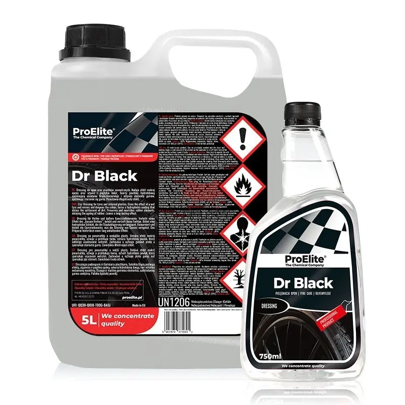 ProElite Dr Black — Dressing Plastiques & Pneus Effet Mouillé