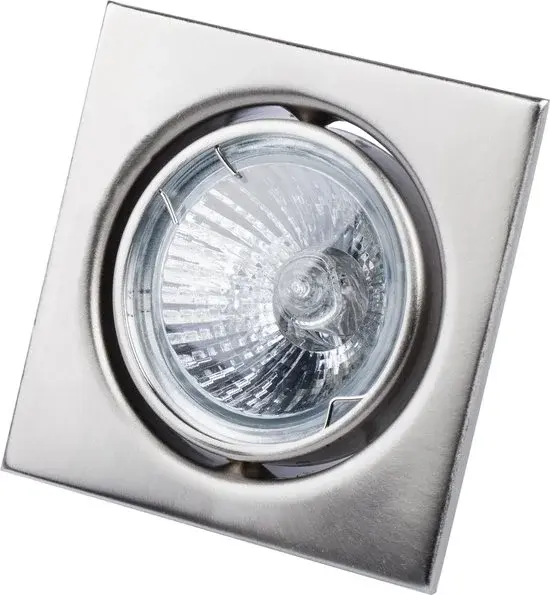 Prolight Halogeen Inbouwspot Vierkant Staal GU10 40W 3 stuks - Nieuw