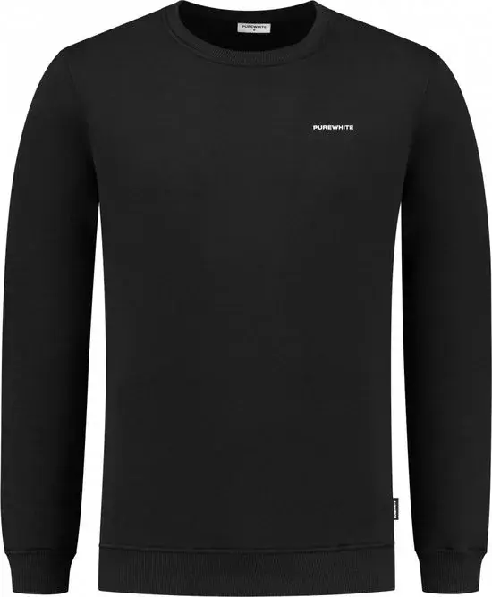 Purewhite Pull Col Rond Coupe Classique Noir S - Neuf Outlet