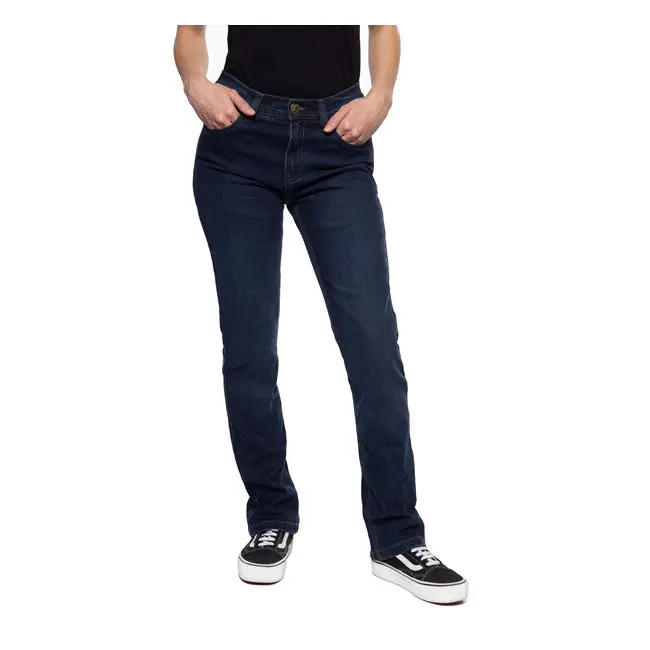 Queen Kerosin Kustombuilt Motor Gear Jeans Blue