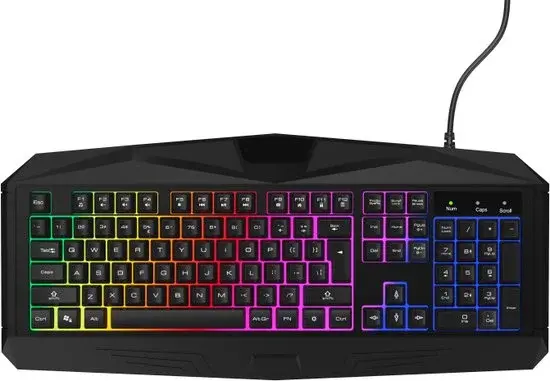 Qware Gaming Detroit Toetsenbord Qwerty Zwart - Nieuw Outlet