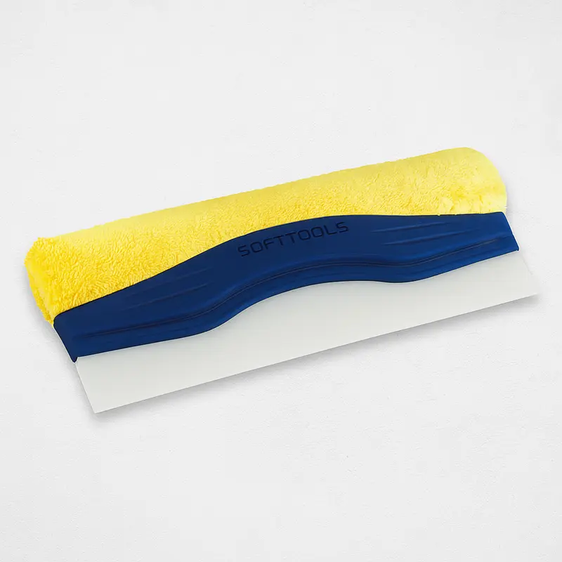 Raclette de séchage duo microfibre et silicone – vitres et carrosserie sans traces