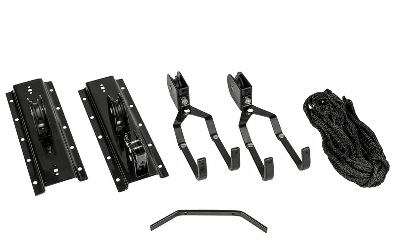 Range vélo suspendu à poulies - 16411