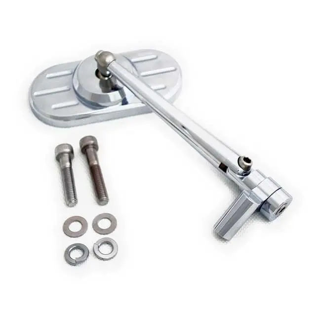 Rascal Jeu de rétroviseurs moto double articulation chrome