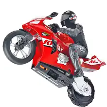 RC Moto Double Moteur Auto-équilibrée 1-6 Rouge - Retour