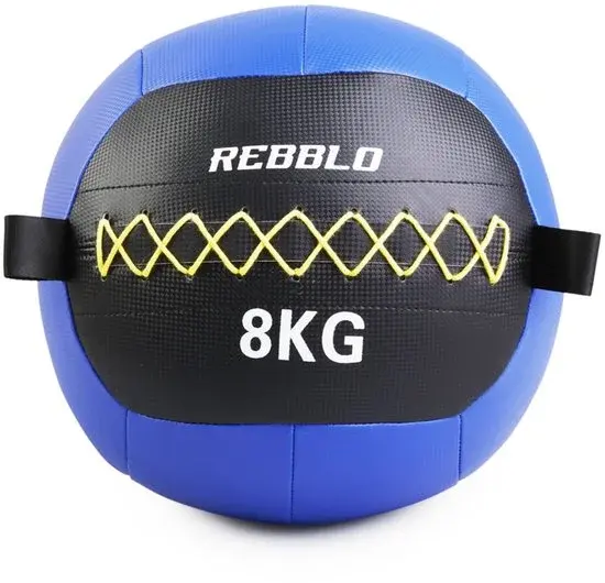 Rebblo Wall Ball 8 kg Blauw Kunstleer - Nieuw Outlet