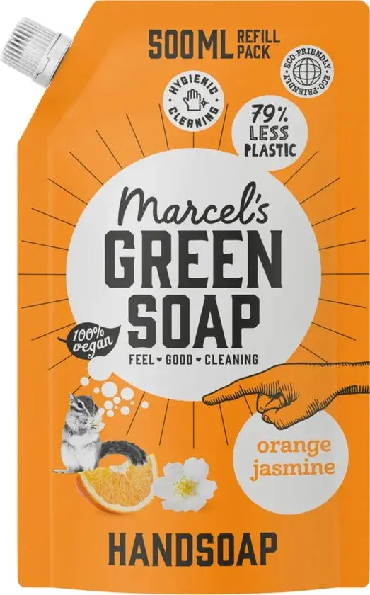 Recharge de savon vert Marcel's à l'orange 500 ml