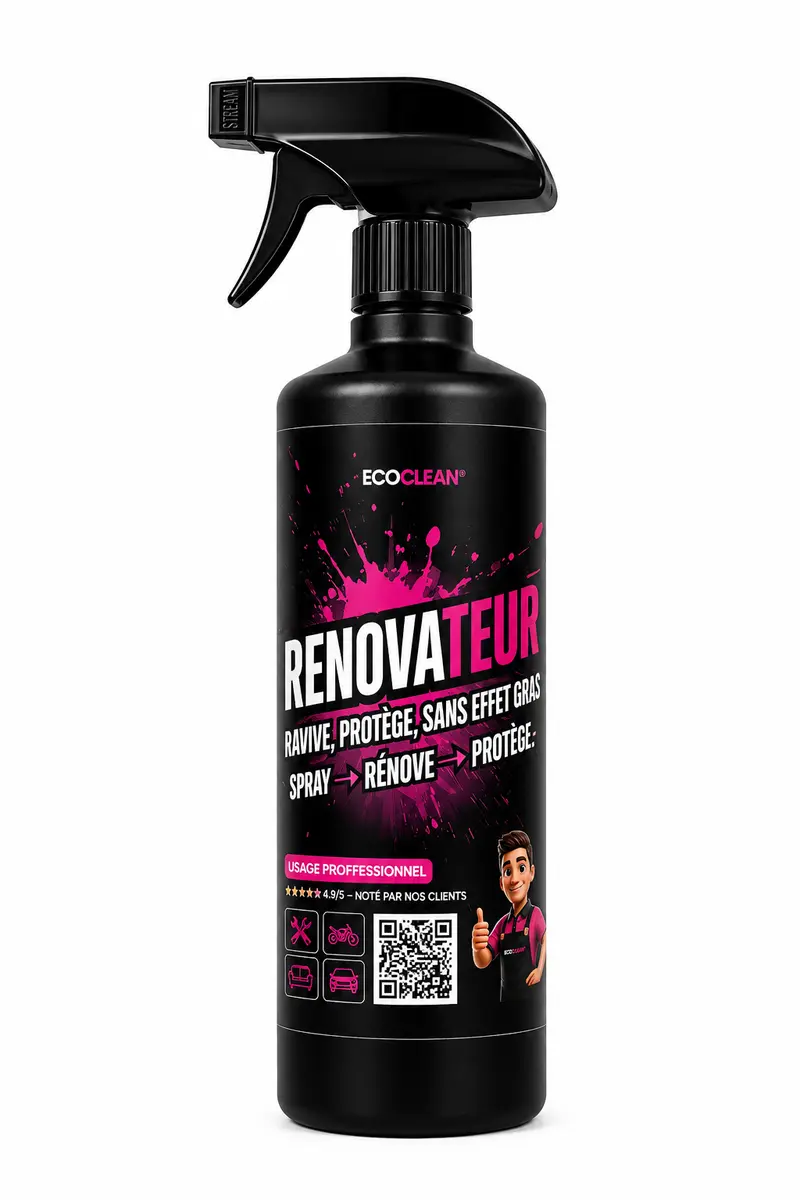 Rénovateur EcoClean® — Redonne couleur & brillance aux plastiques intérieur.