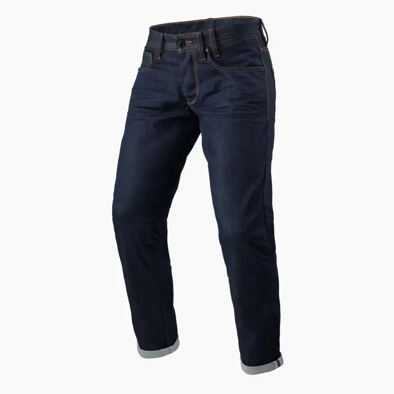 REV'IT! Lewis Selvedge TF Motorcycle Jeans Bleu foncé