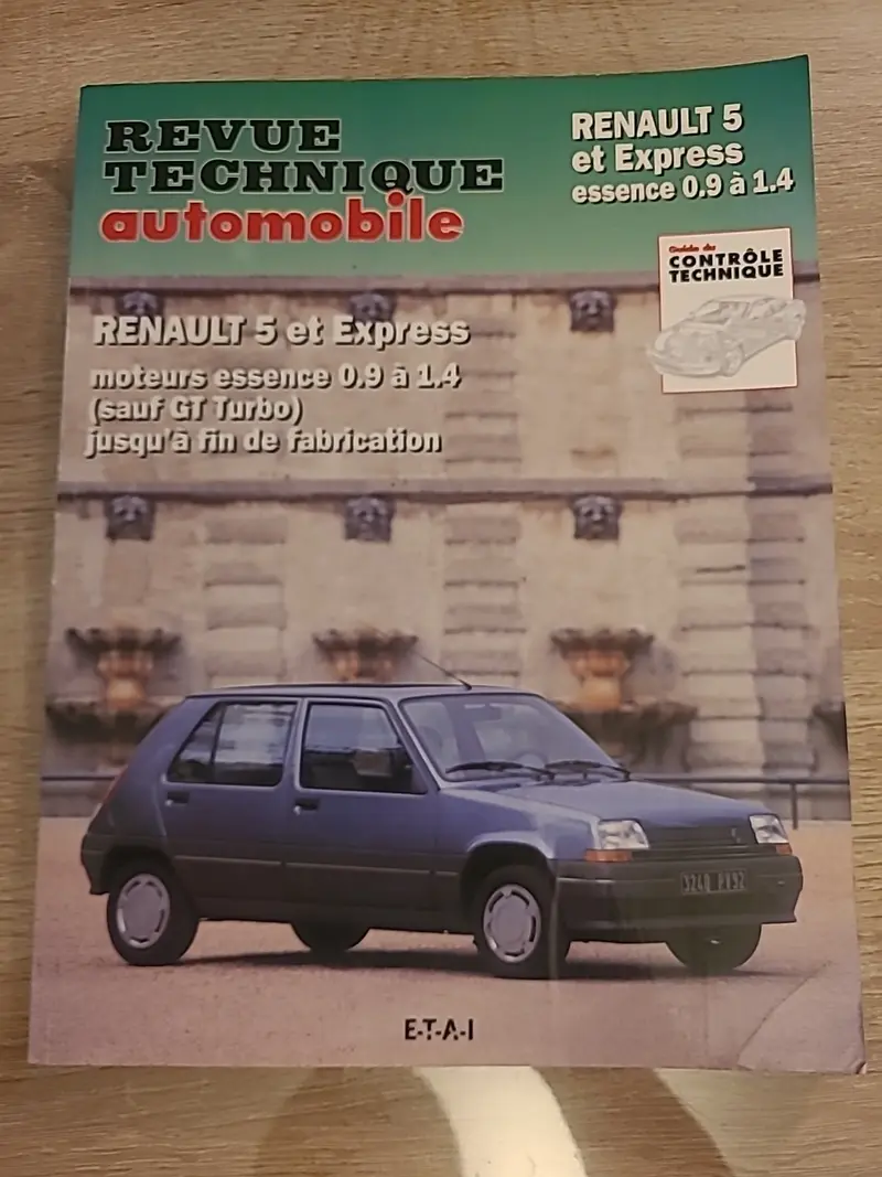 Revue Technique Auto Renault 5 Et Express RTA de 126 pages (Liv93)