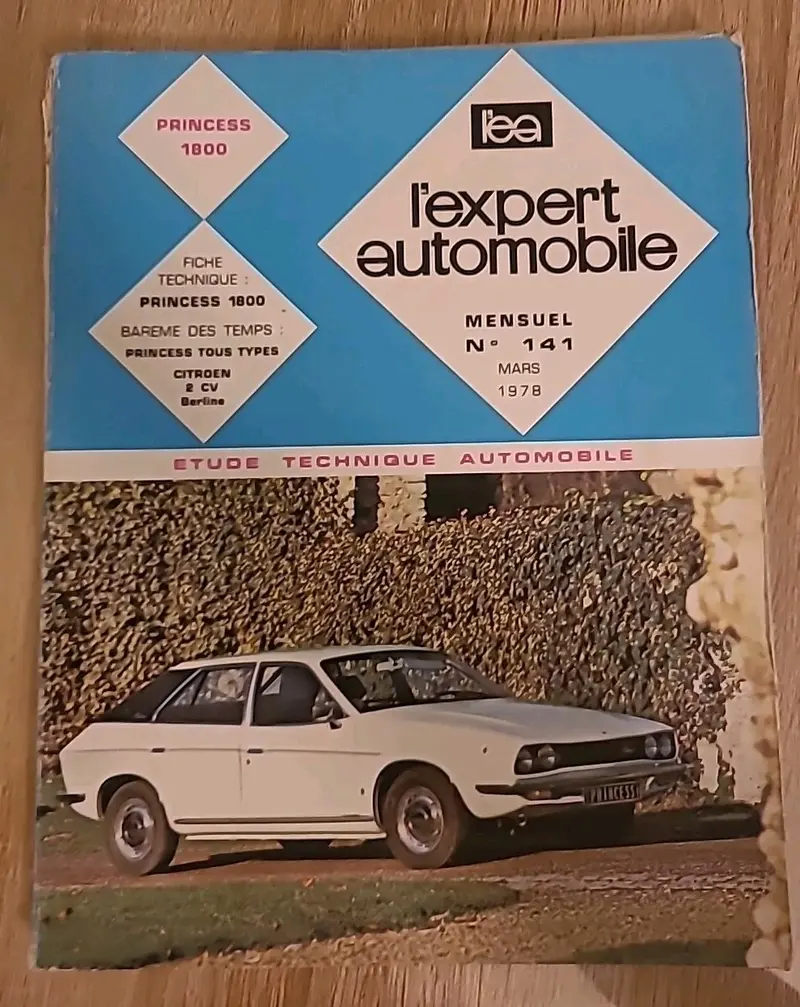Revue Technique PRINCESS 1800 RTA de 113 pages (Liv22)