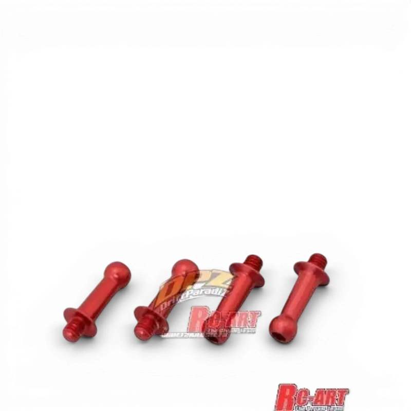 Rotules Duralium Rouges 4.3mm (L10mm X M3)