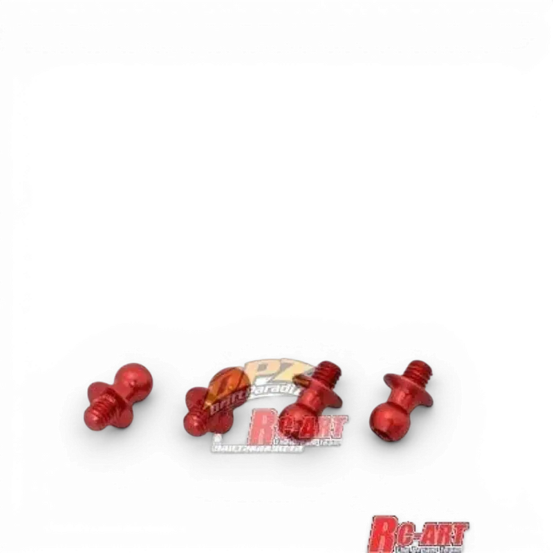 Rotules Duralium Rouges 4.3mm (L4mm X M3)