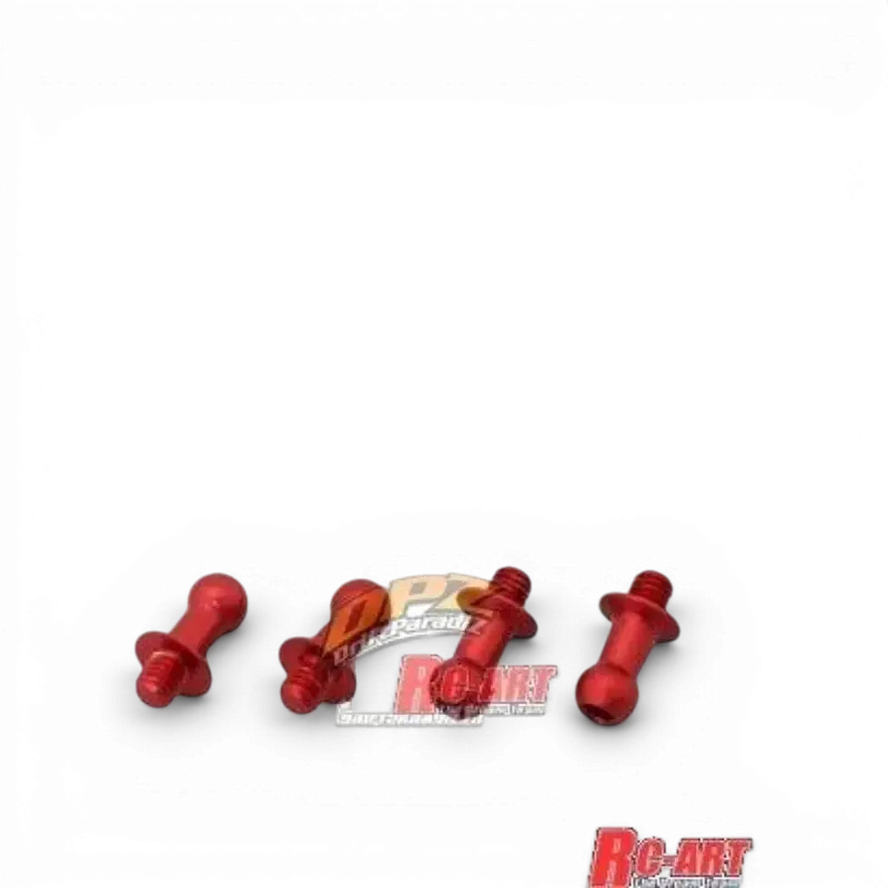 Rotules Duralium Rouges 4.3mm (L6mm X M3)