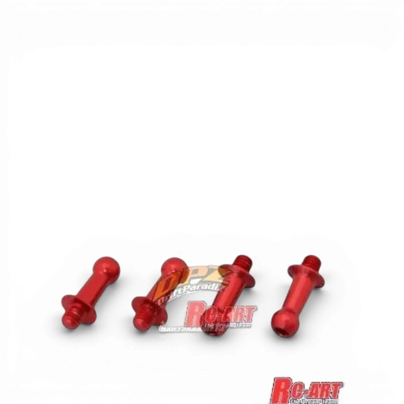 Rotules Duralium Rouges 4.3mm (L8mm X M3)