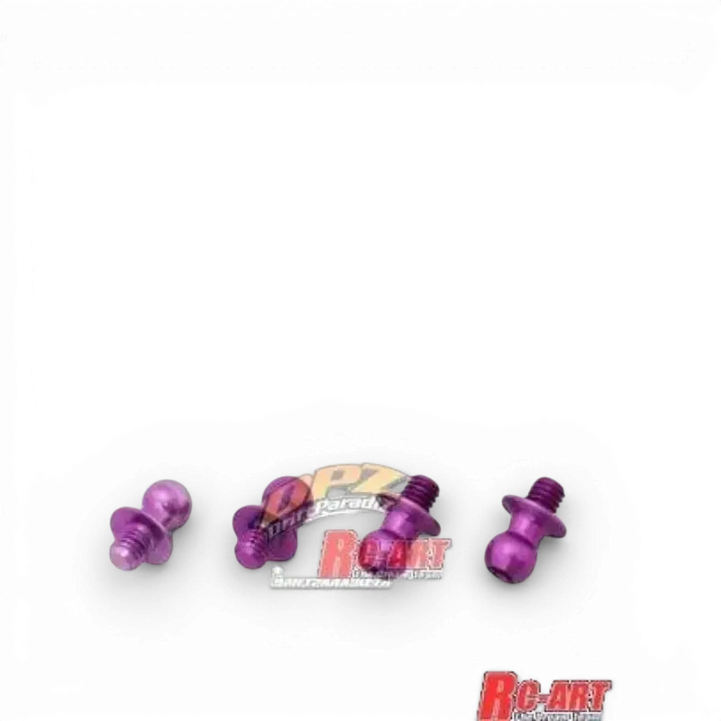 Rotules Duralium Violettes 4.3mm (L4mm X M3)