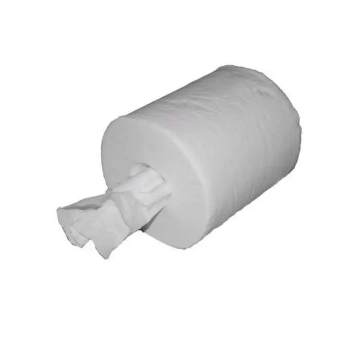 Rouleaux d'essuie-mains à déroulement intérieur 2 plis Blanc