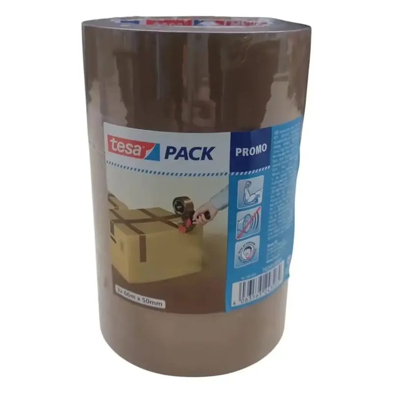 Ruban adhésif TESA brun pack de 3 66mx50mm