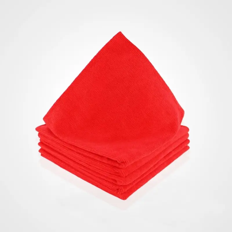 Sachet de 5 Microfibres Découpe Laser — 40 x 40cm 280g/m² Rouge