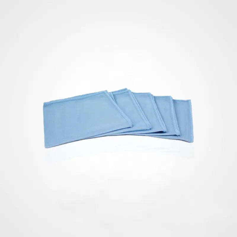 Sachet de 5 Microfibres Super Luxe Vitres — 40 x 40cm 300g/m² Bleu