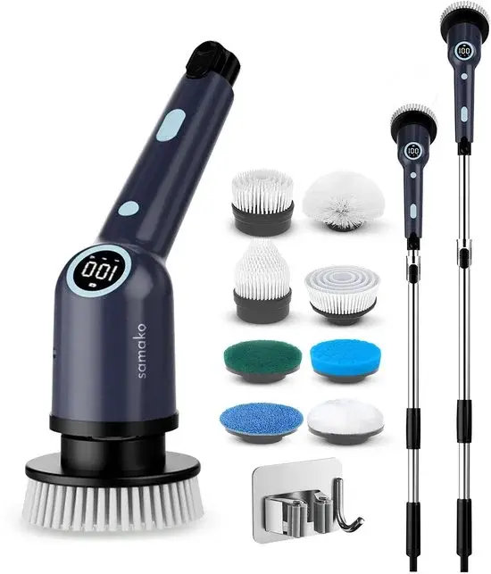 Samako Brosse de Nettoyage Électrique 9 Accessoires - Neuf Déstockage