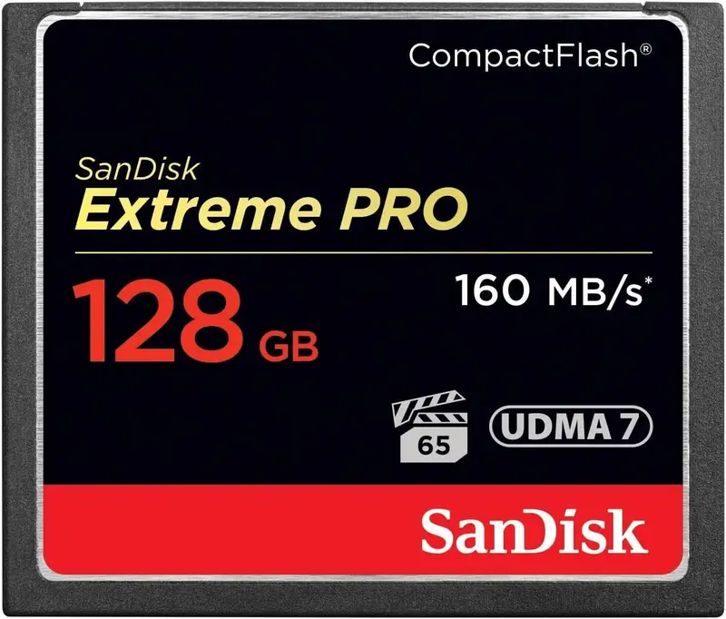 SanDisk Extreme PRO 128GB CompactFlash - Nouvelle Prise