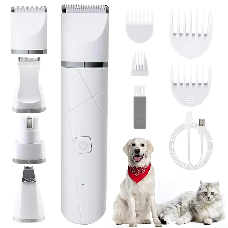 Sansbeauti YP-7020 Kit de toilettage pour animaux 4-en-1 - Nouveau Outlet
