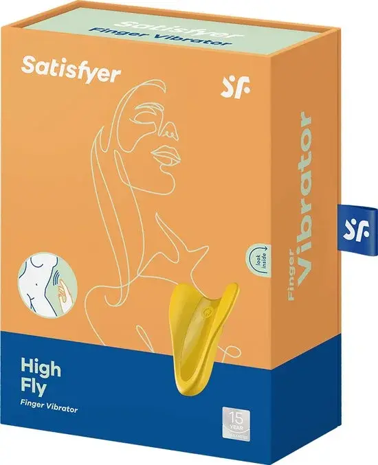 Satisfyer High Fly Vingervibrator Siliconen 7cm - Nieuw