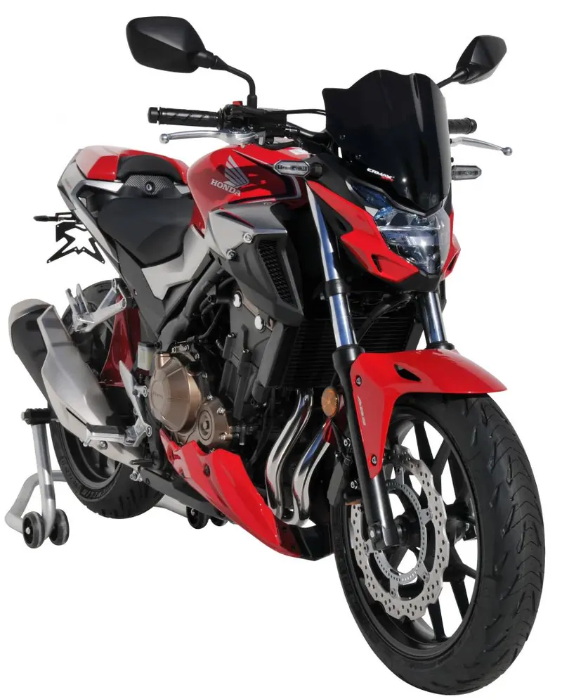 SAUTE VENT ERMAX CB 500 F 2019-2024 28CM NOIR OPAQUE