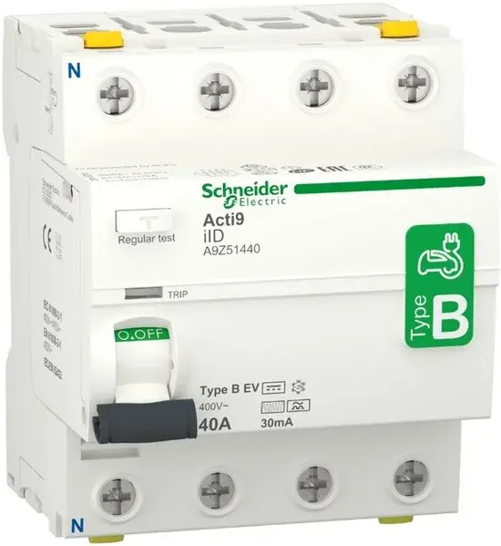 Schneider Différentiel 4P 40A 30mA Type B-Ev - Nouveau Outlet