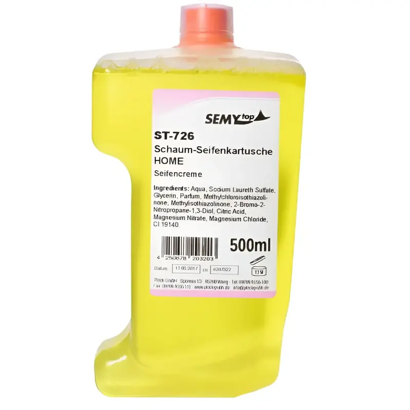 SemyTop Savon mousse Home Cartouche jaune 500ml