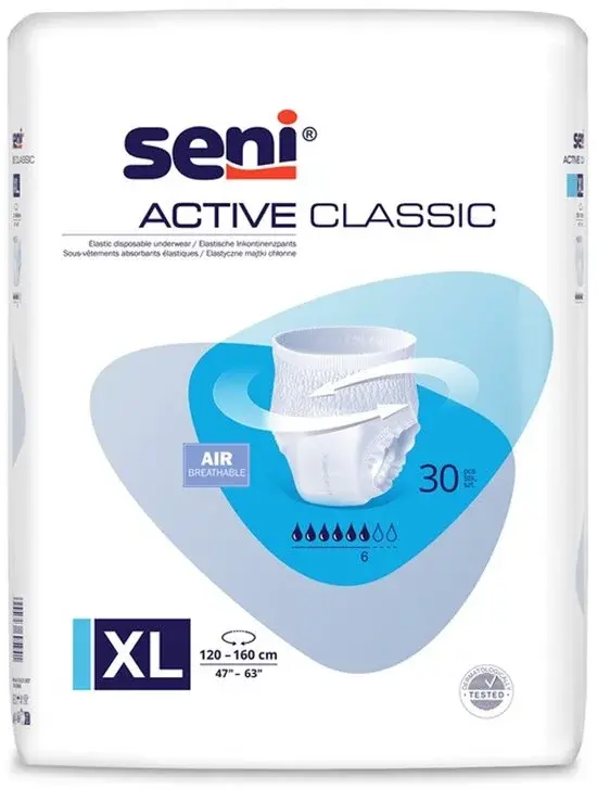 Seni Active Classic Incontinentieluier XL 30 stuks - Nieuw