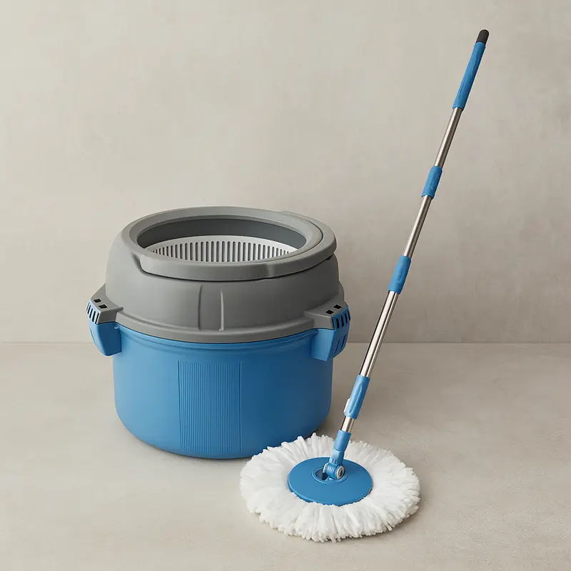 Serpillère rotative microfibre Turbo Mop Kompakt – Kit nettoyage compact sols