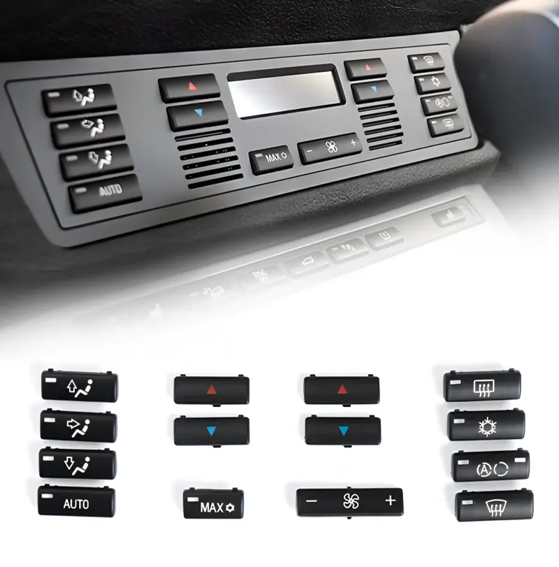Set de boutons commande de climatisation/chauffage pour BMW Série 5 et M5 E39 (1996 - 2003)