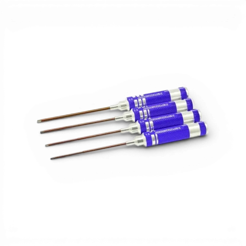 SET DE CLES ALLEN 1.5, 2.0, 2.5 & 3.0 x 120MM (4)